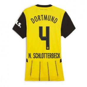 Billiga Borussia Dortmund Nico Schlotterbeck #4 Hemmatröja Dam 2024-25 Kortärmad